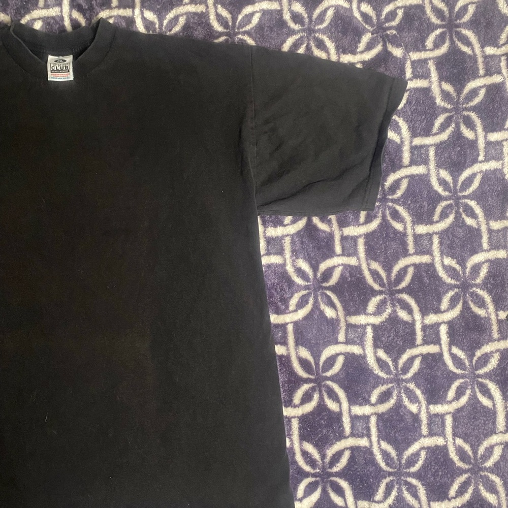 Heavyweight Pro Club Black T-Shirt - Picture 3 of 6